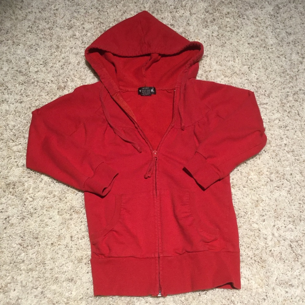 Wet Seal 3/4 sleeve Red sweatshirt